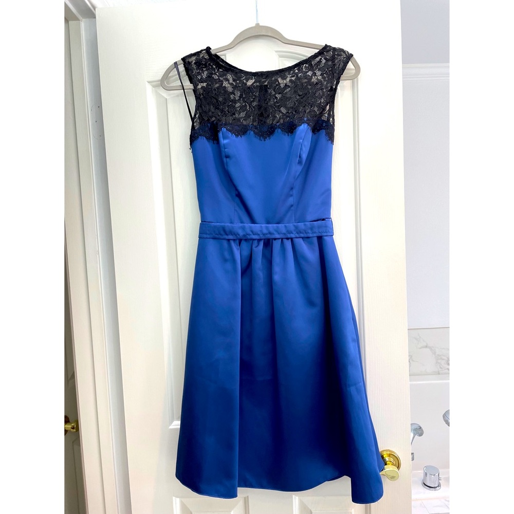 After Six Satin and Lace Dress (Style 6644)